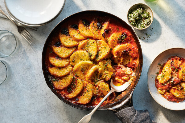 baked polenta with cheese recipe