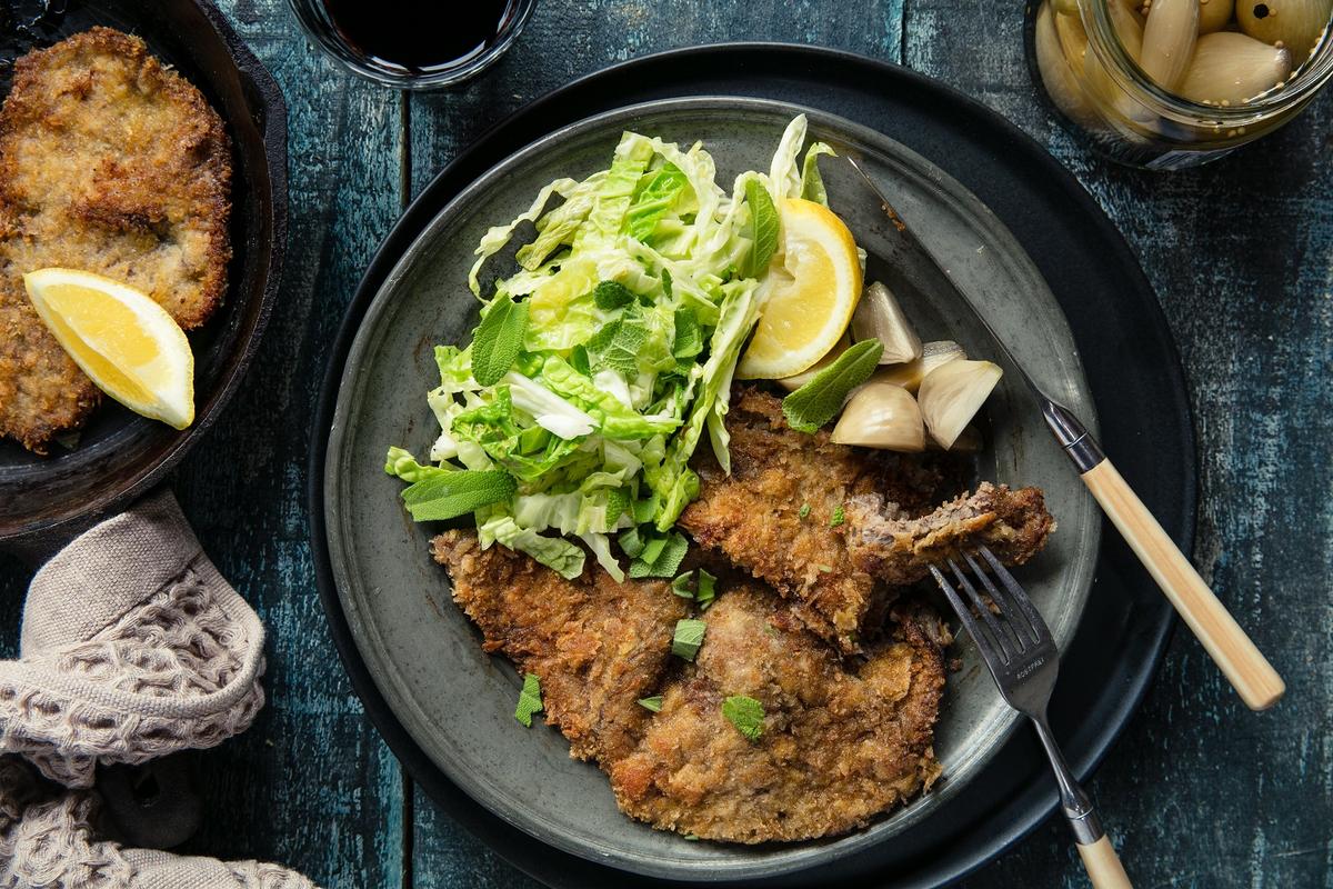 beef schnitzel from horehroni