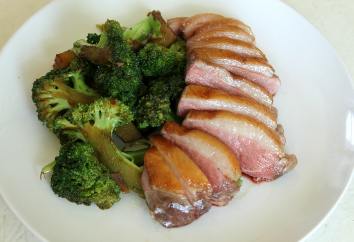 bejlik goose duck breast on ginger and garlic