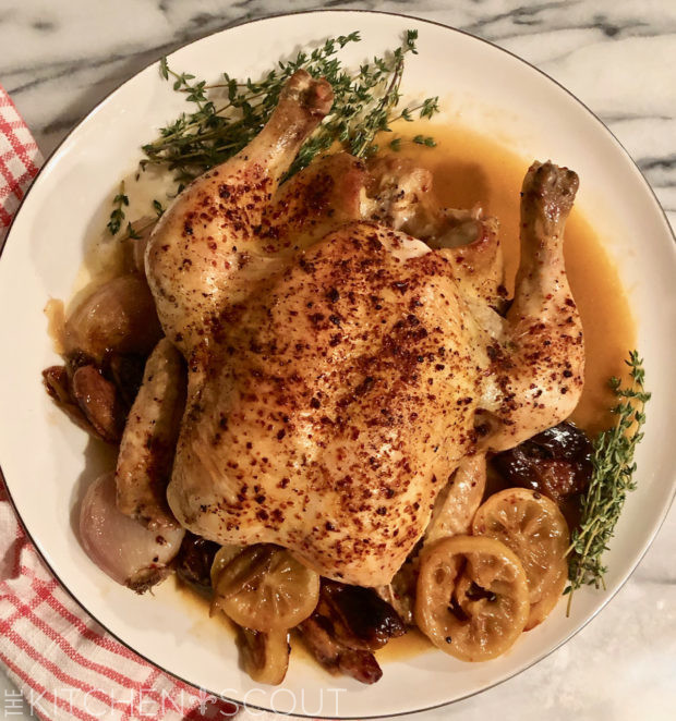 chicken on onions in a roman pot recipe