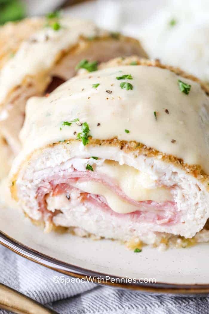 cordon bleu with cheese and ham recipe