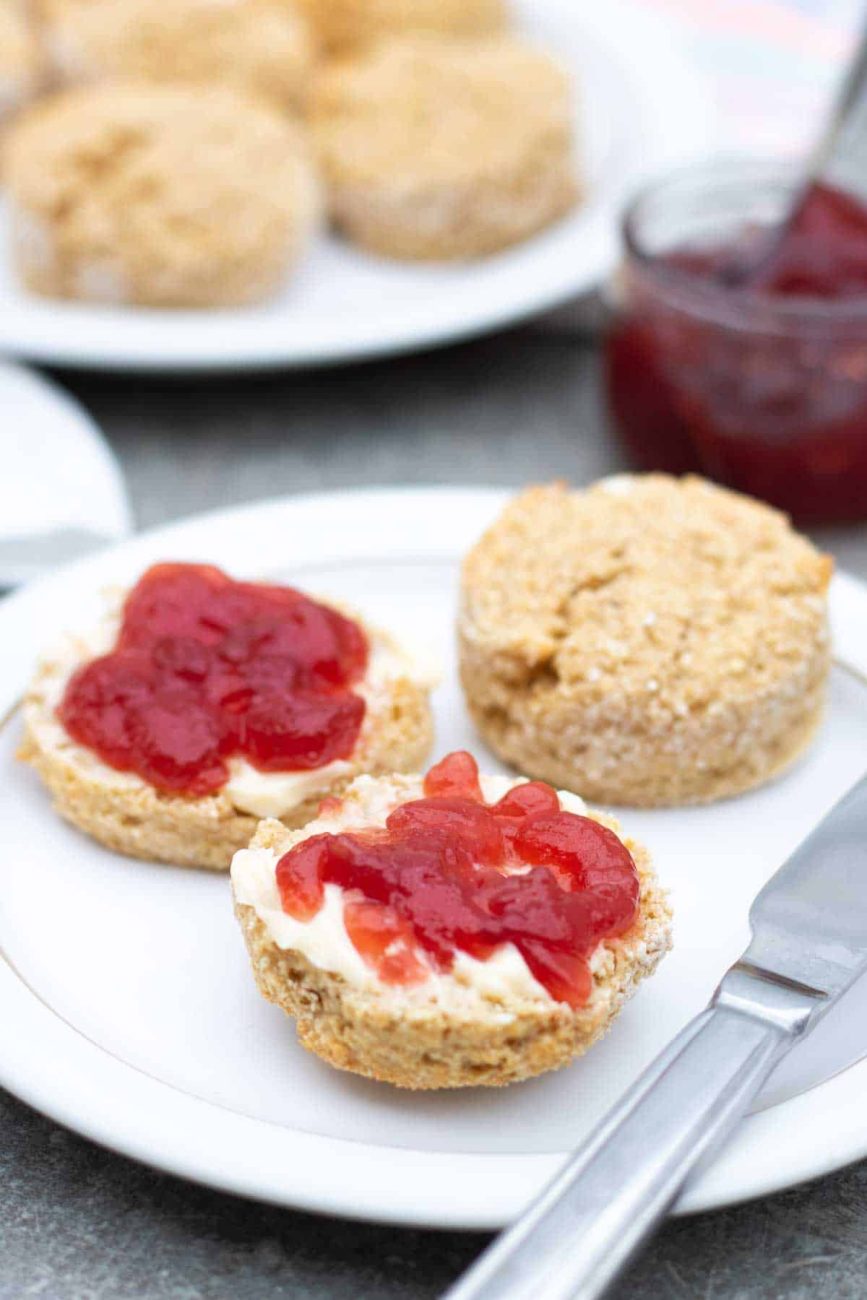 cottage cheese and butter scones