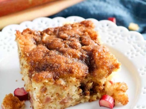 crumb cake with rhubarb recipe