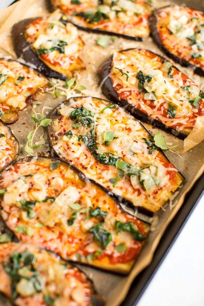 eggplants with cheese baked pizza style recipe