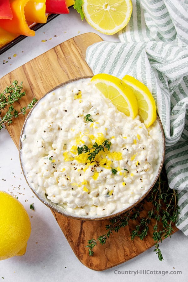 lemon cream with cottage cheese recipe