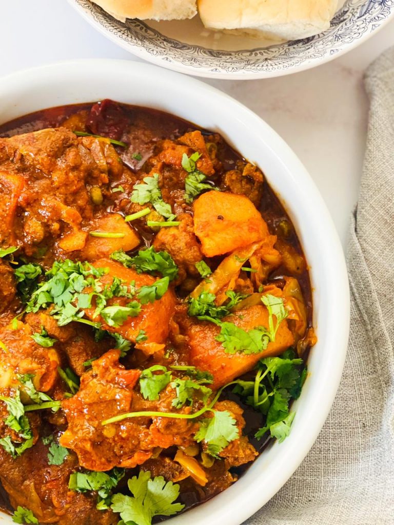 mutton in tomato cabbage