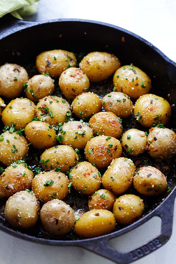 new potatoes with garlic recipe