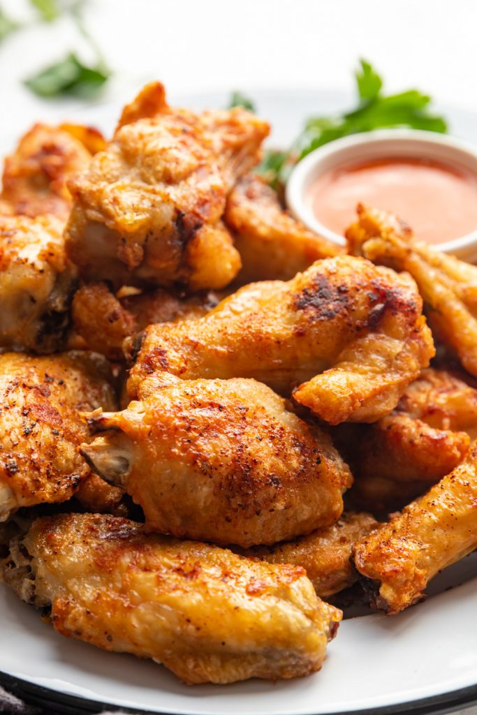 oil free fried chicken wings recipe