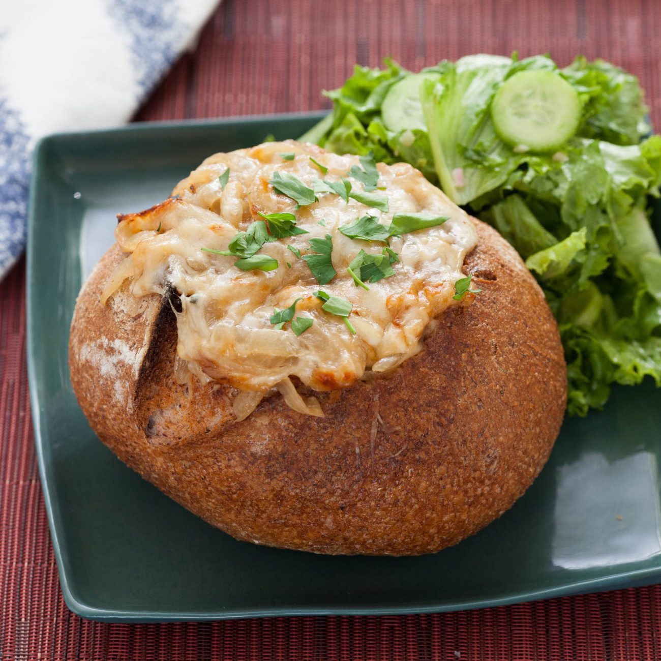 onion soup in bread recipe