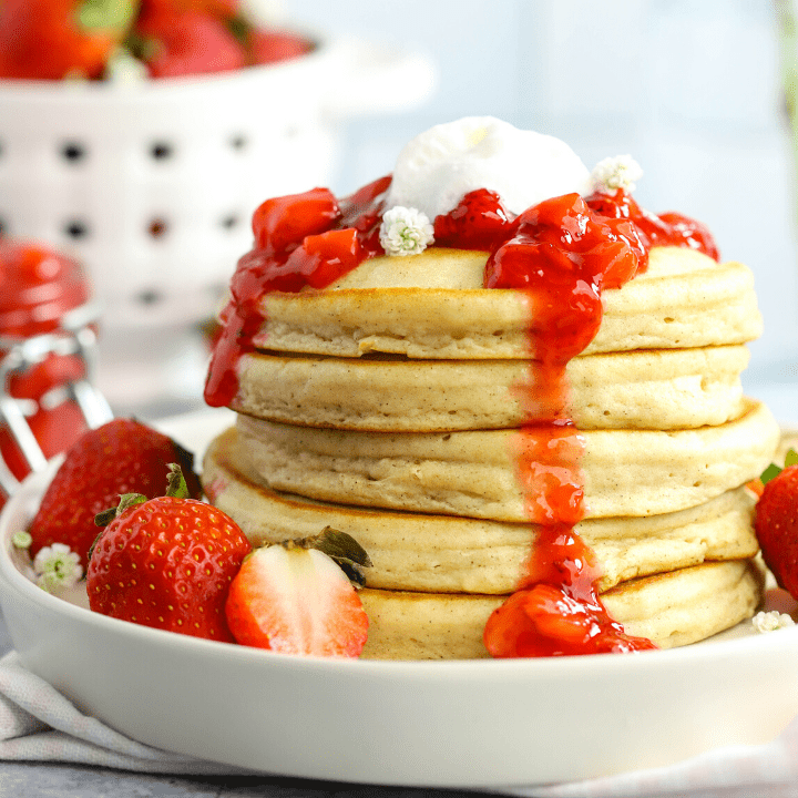 pancakes with strawberry sauce recipe