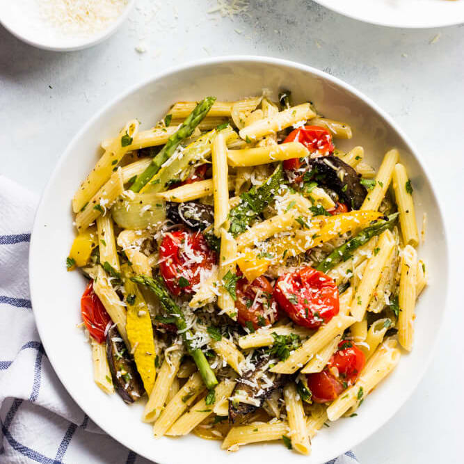 Pasta With Grilled Vegetable Recipes Recipe - Quickezrecipes.com