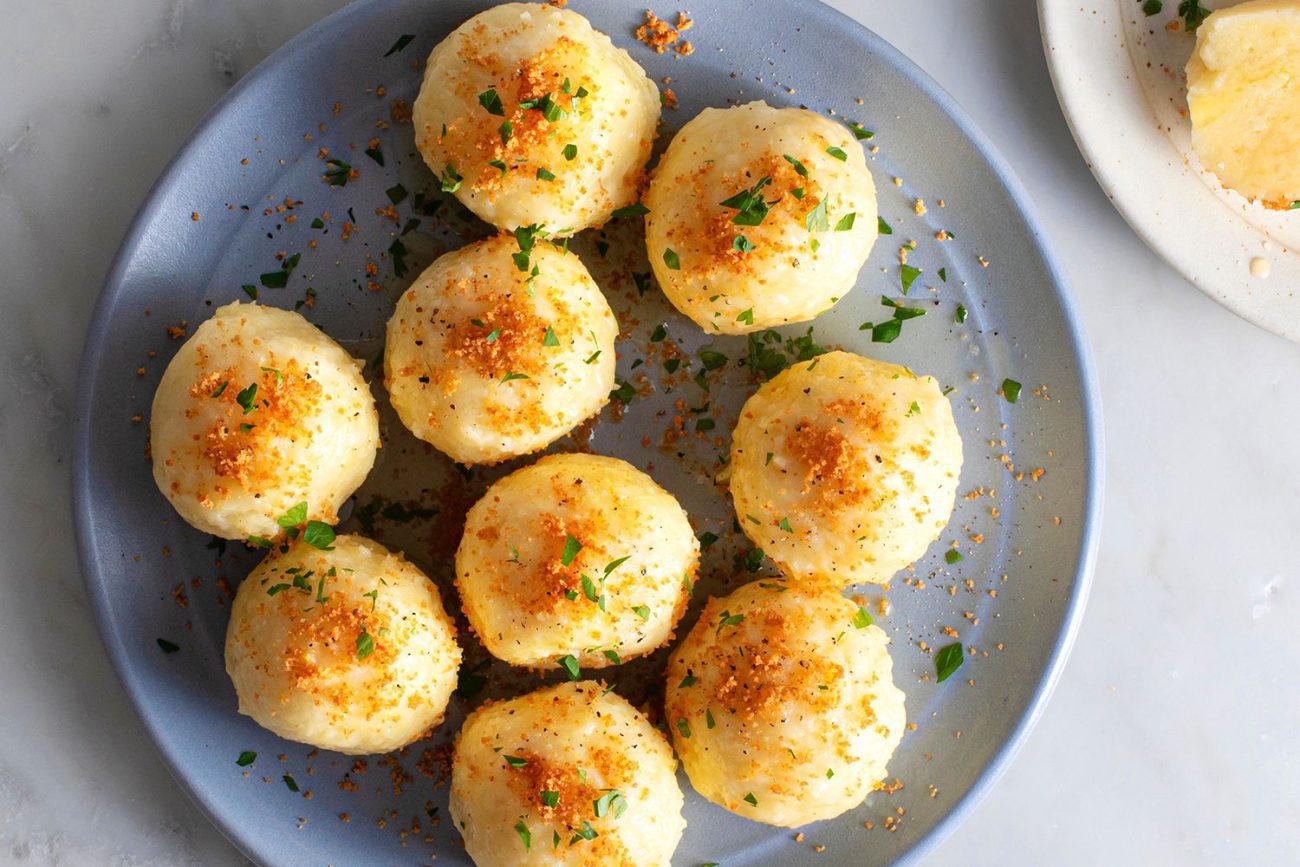 potato herb dumpling