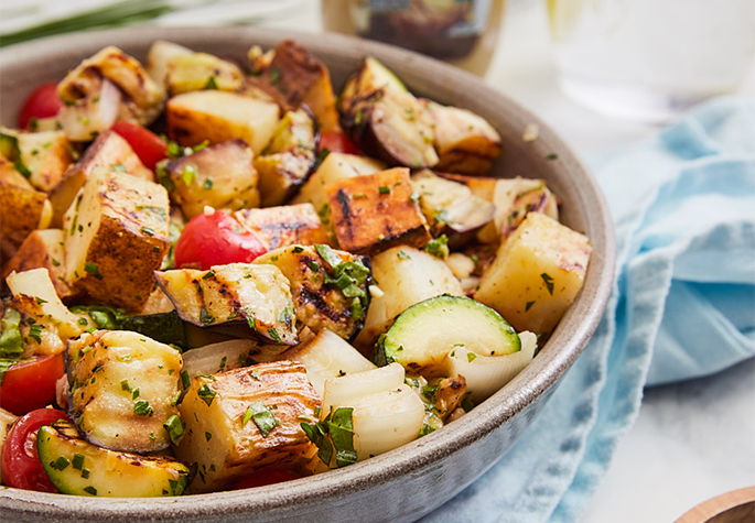 potato salad with grilled vegetable recipes recipe