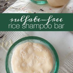 Rice water shampoo bar recipe