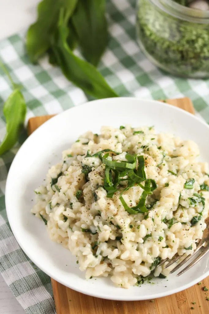 risotto with bear garlic recipe