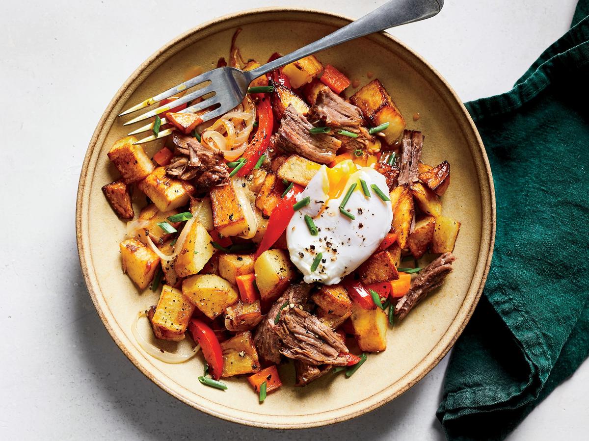 roasted veal liver hash