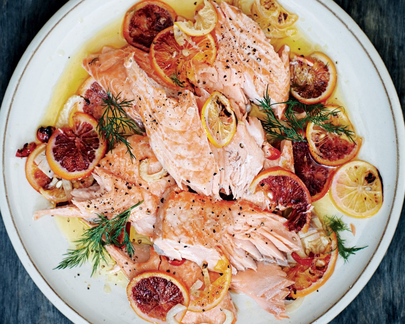 salmon with fennel and citrus