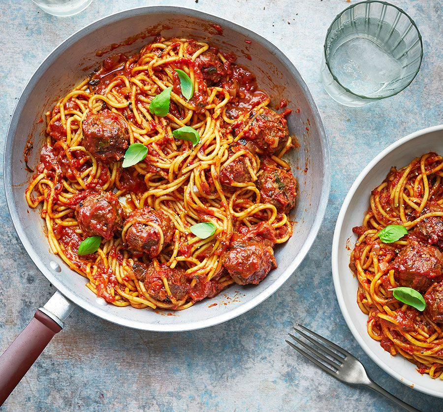 spaghetti from the frying pan recipe