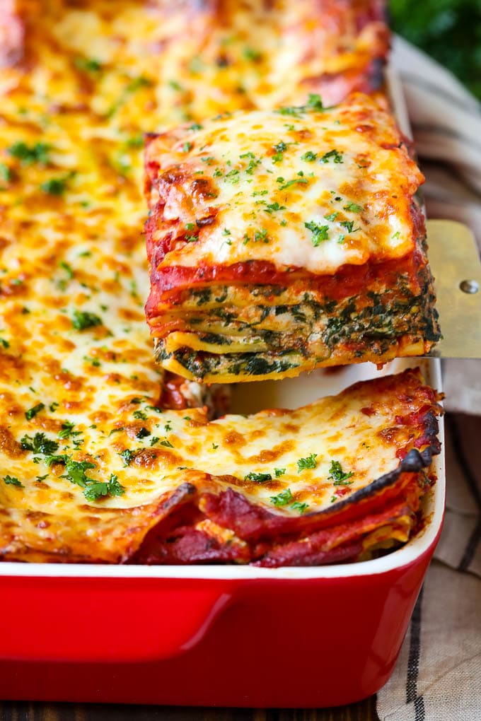 spinach lasagne recipe