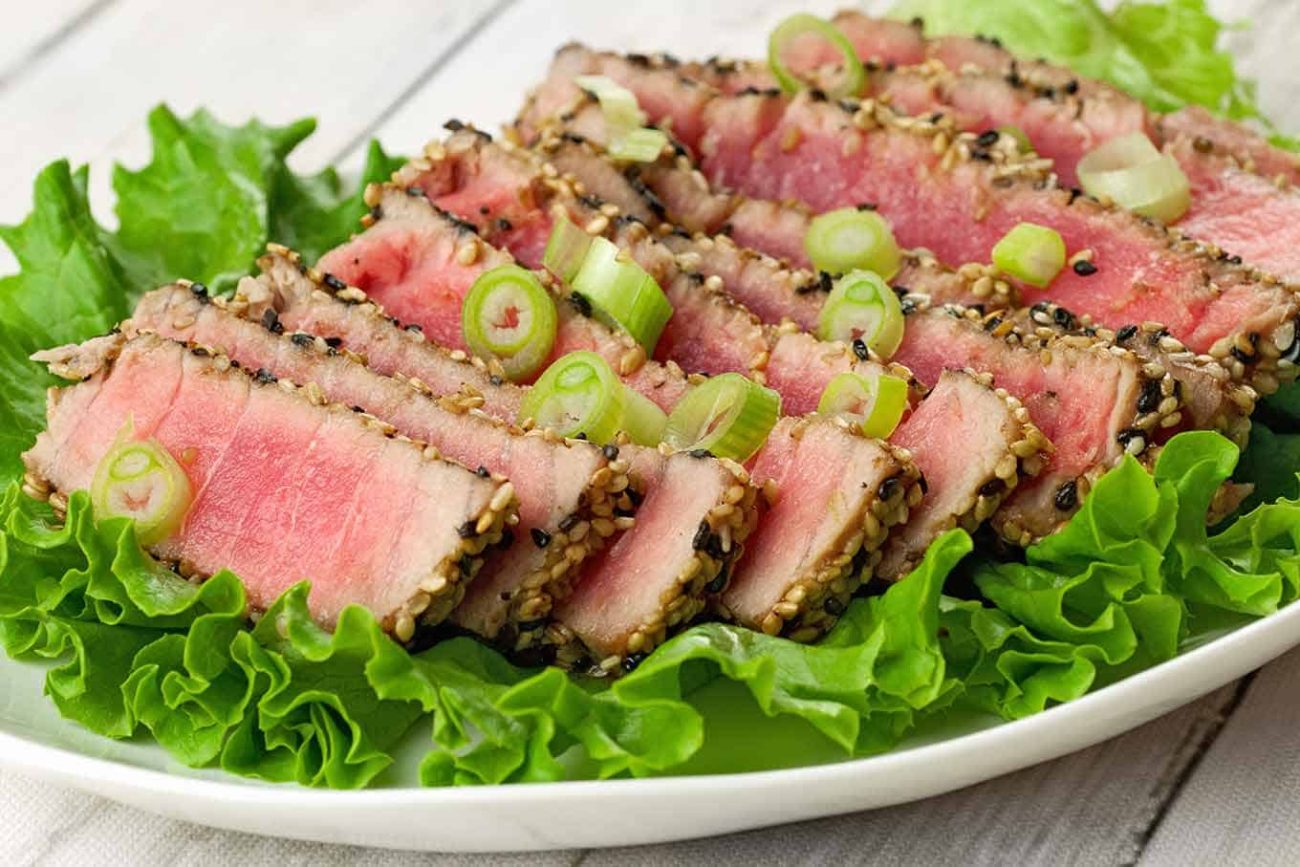 tuna in sesame crust