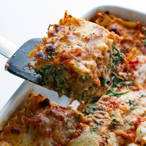 wholemeal spinach lasagne recipe