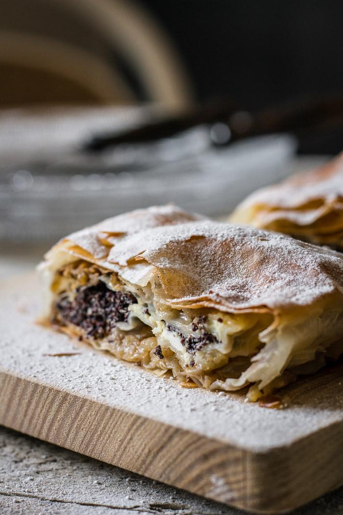 apple and apple poppy seed strudel