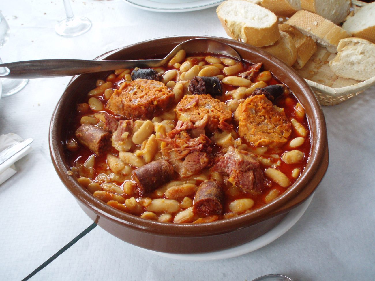 asturian bean stew or fabada asturiana