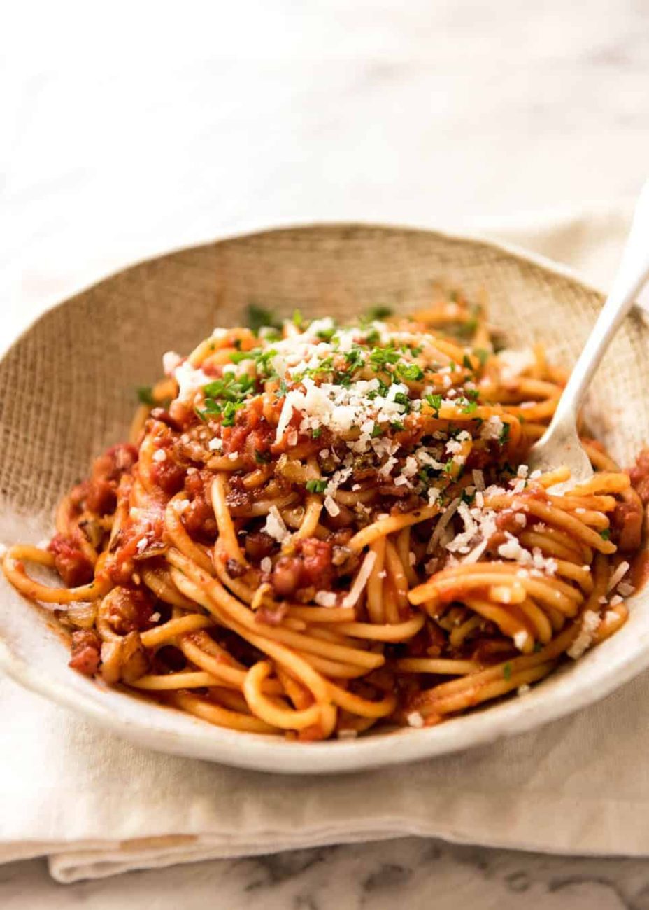 bacon and tomato pasta