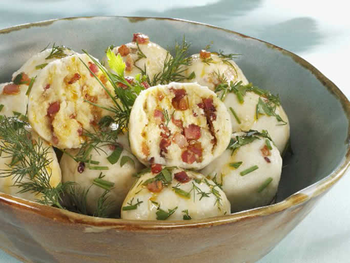 bacon potato dumplings