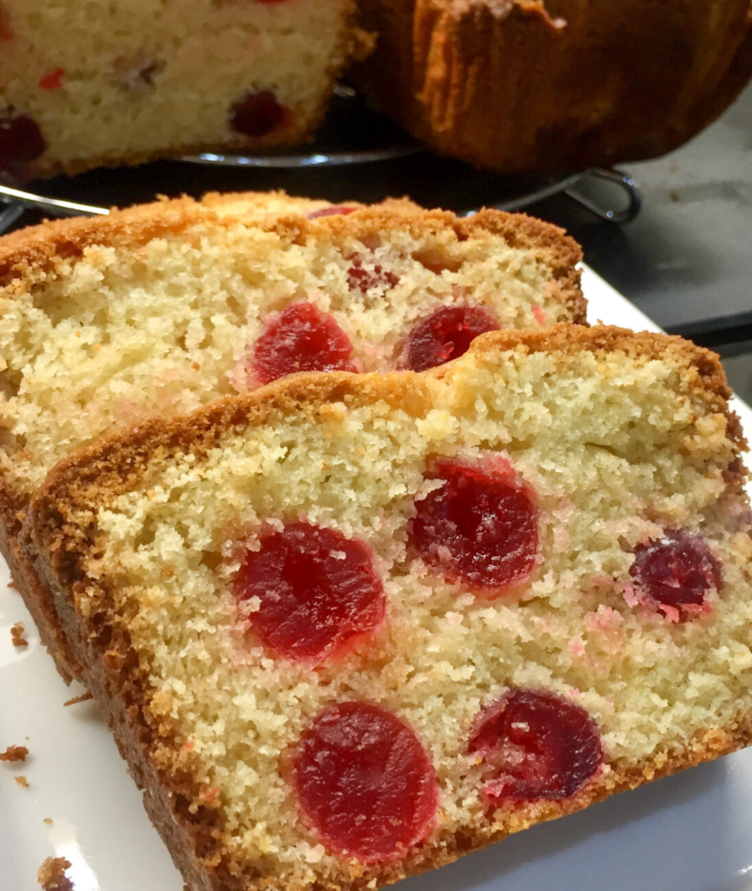 banana and cherry cake