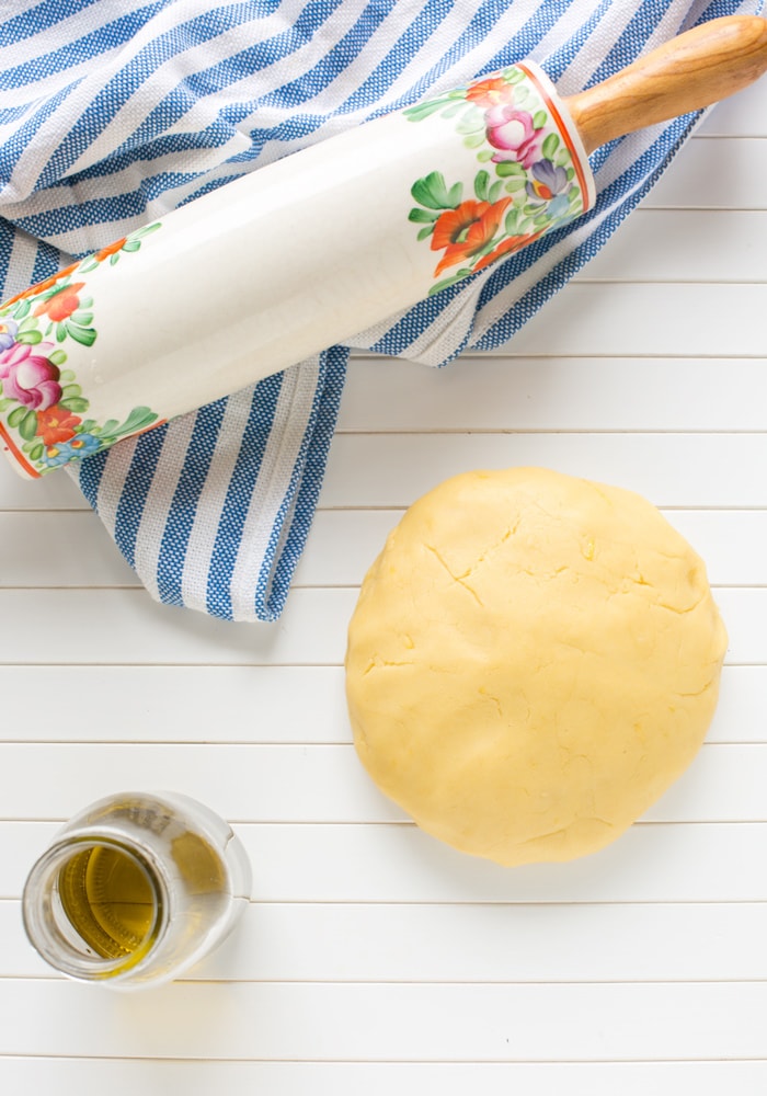 butterless shortcrust pastry with fromage blanc