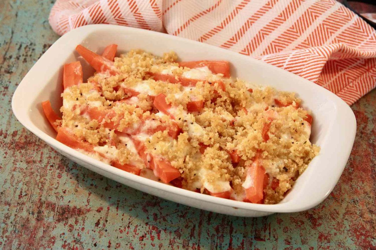 carrots with horseradish stewed in butter