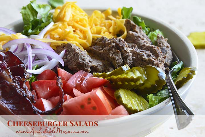 cheeseburger salad your favorite hamburger without remorse