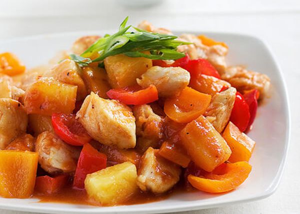 chicken with vegetable recipes in a spicy sweet and sour sauce