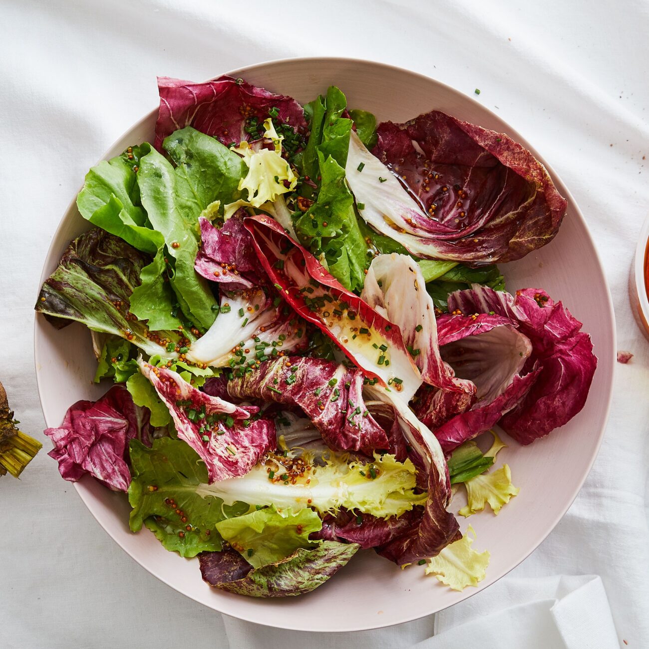 chicory salad with dressing