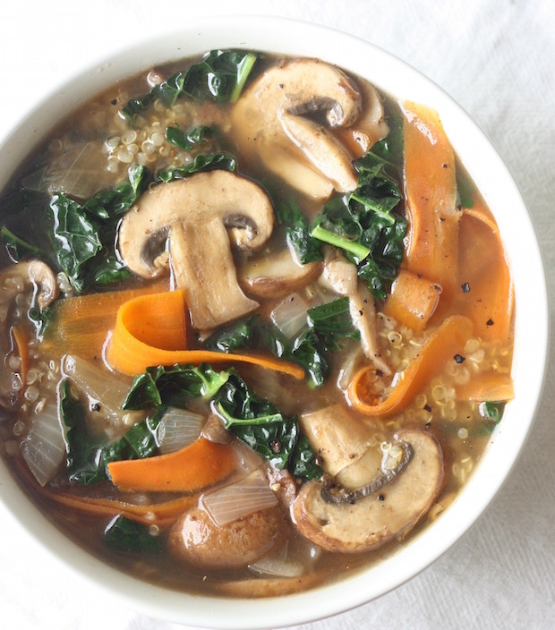 chinese soup with mushrooms