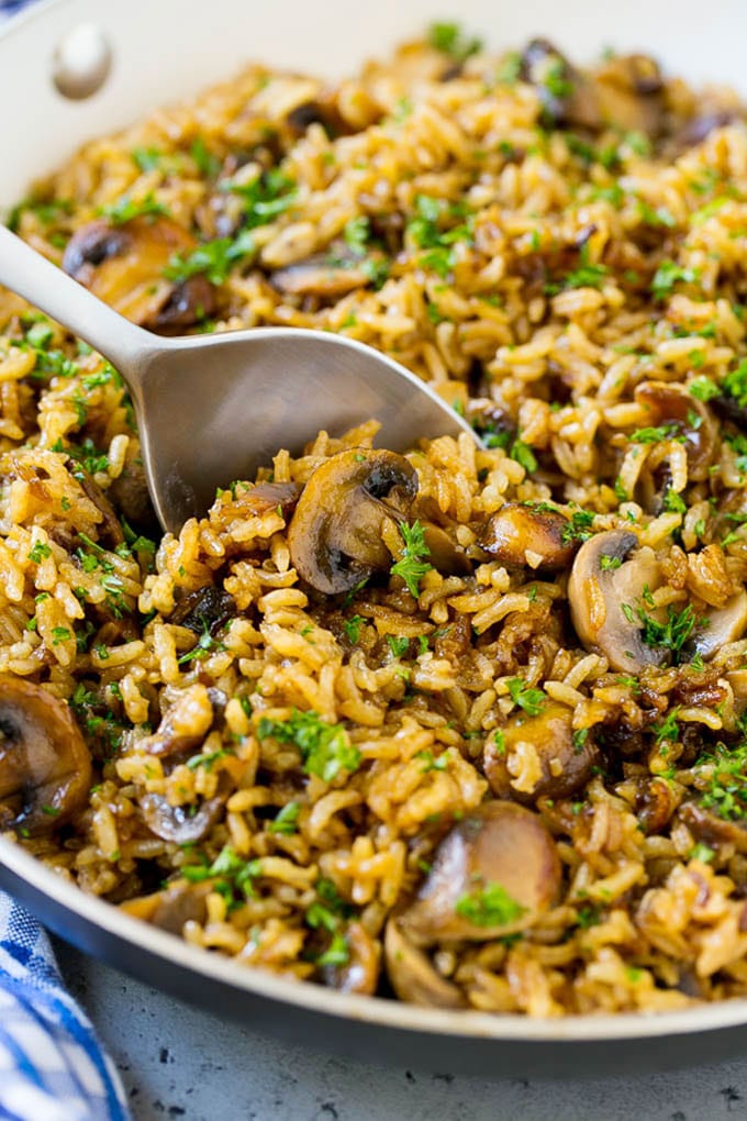 corn rice with mushrooms tomatoes and cheddar recipes