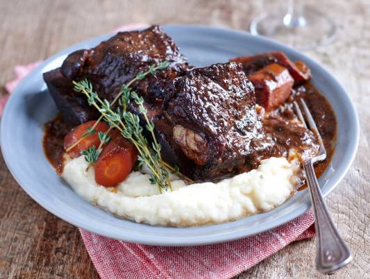 crock pot braised beef short ribs with red wine