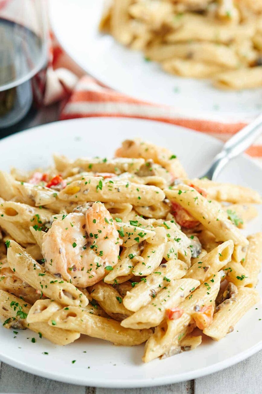 crockpot chicken and prawns alfredo recipe