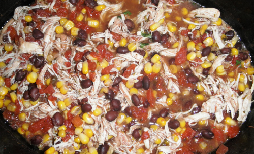 easy crock pot santa fe chicken recipe