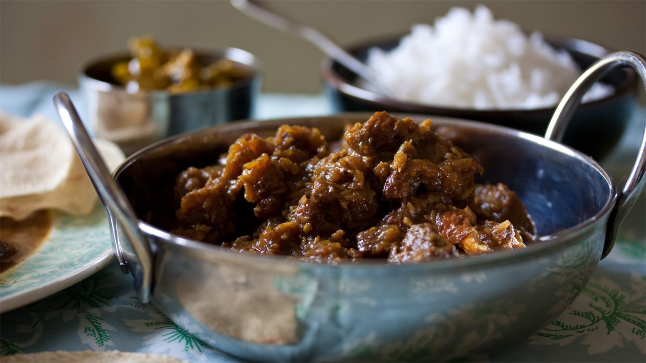 english meat curry