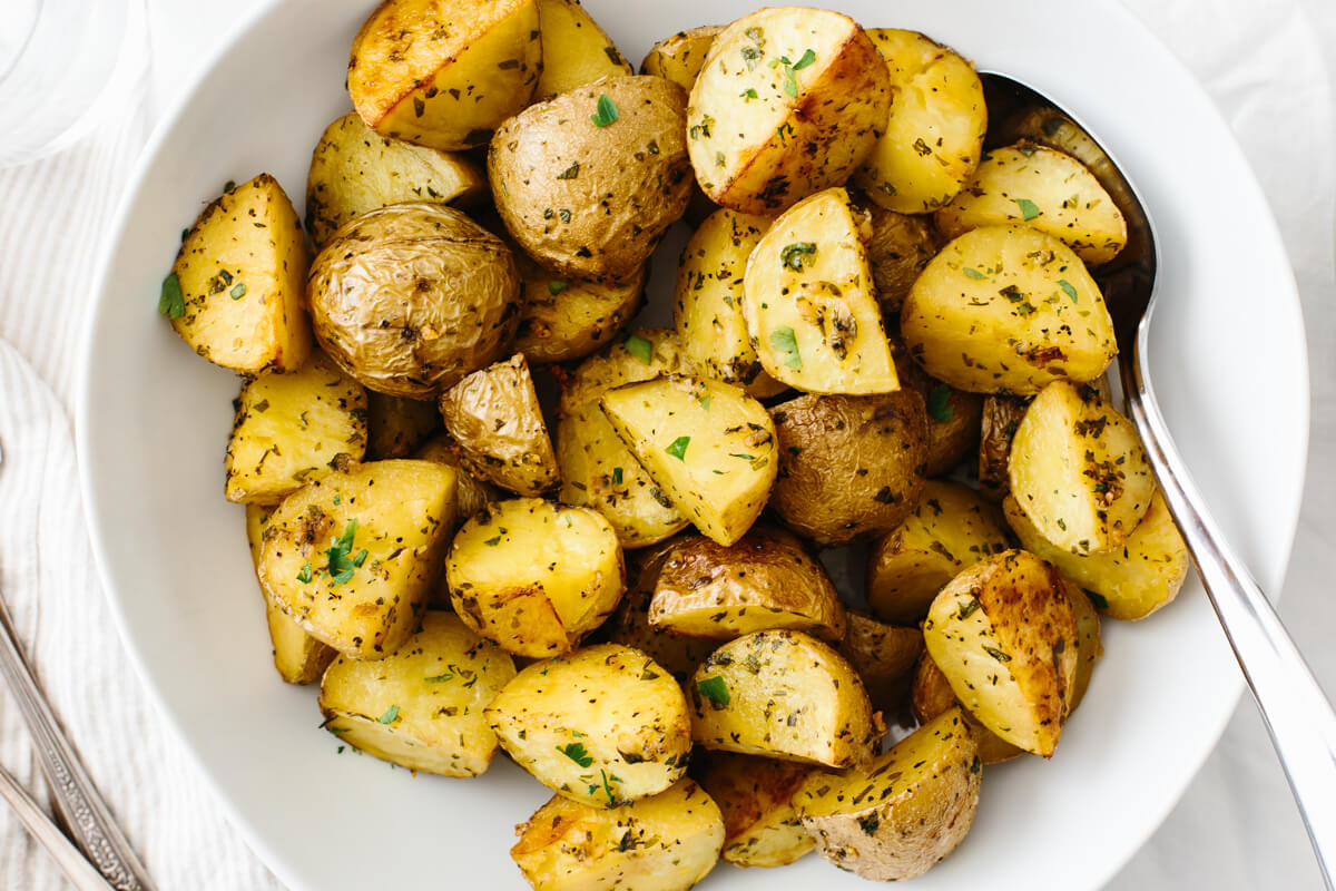 garlic with potatoes