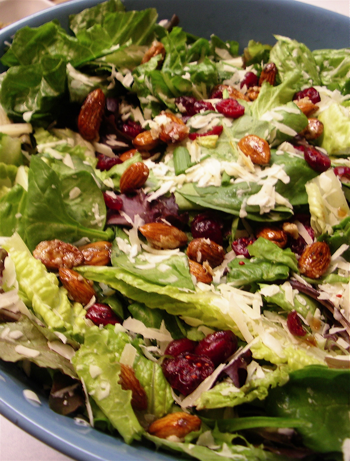 green salad with cranberries 1