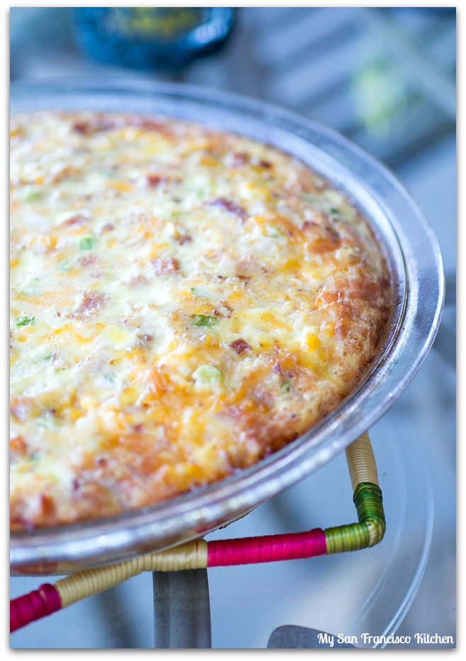 ham and kiri cheese quiche