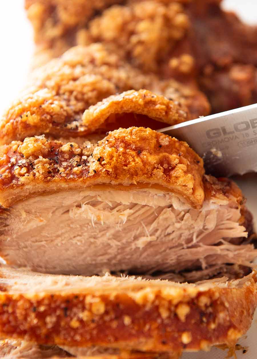 how to make a baked suckling pig crispy on the outside and very tender and juicy on the inside