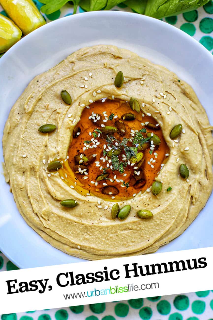 hummus homemade spring variations