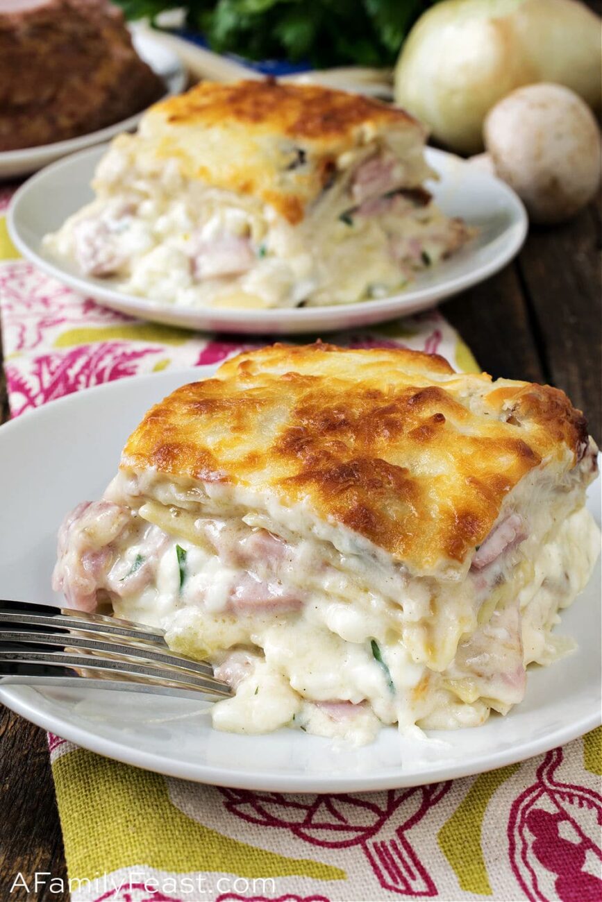 lasagna with zucchini and ham 1