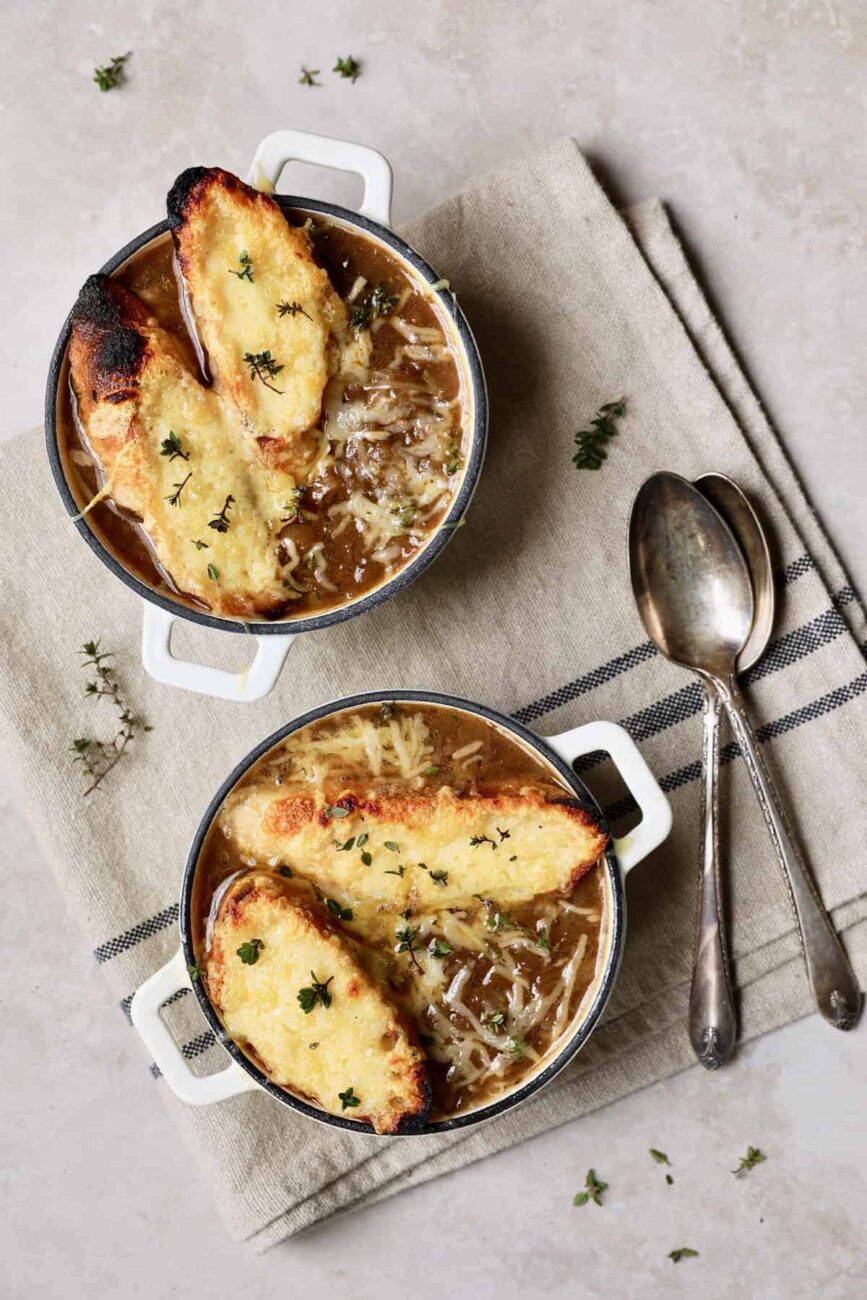 light onion soup au gratin