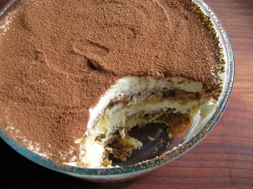 light tiramisu with cottage cheese