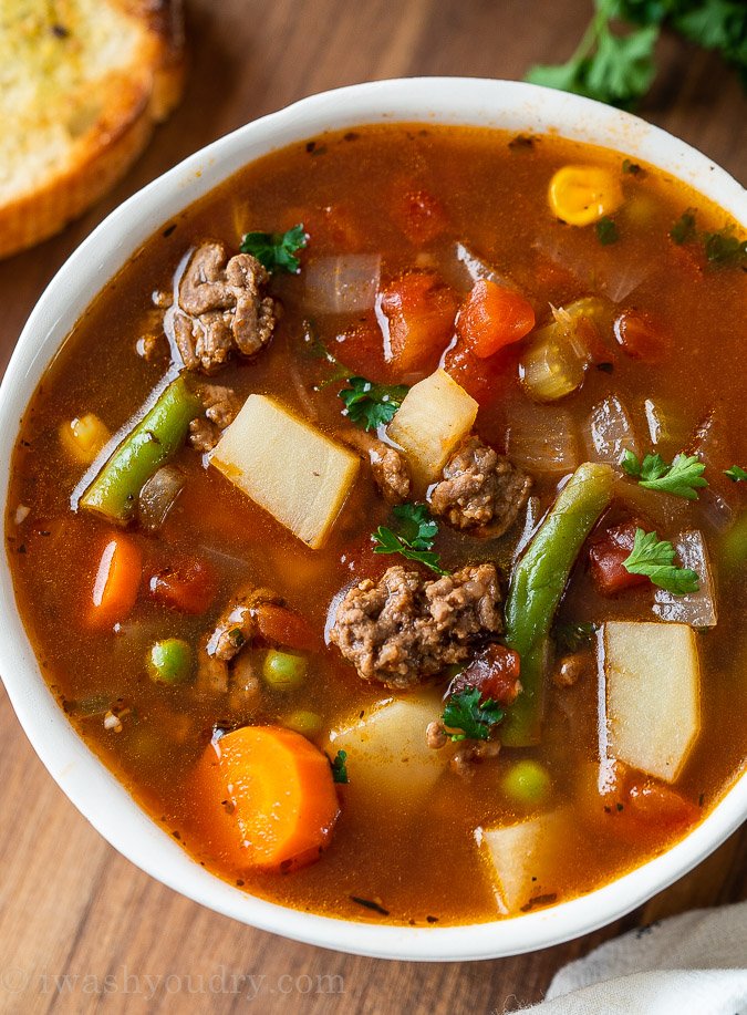 minced meat soup